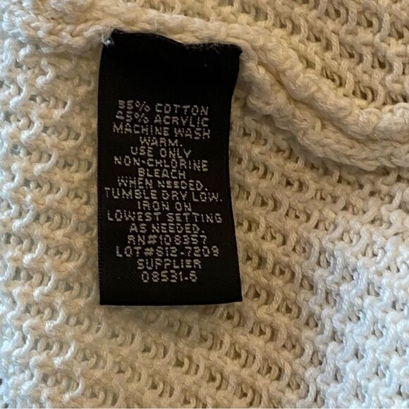 Nicole by Nicole Miller Cream Sweater w/ zipper detail XS - Picture 7 of 7